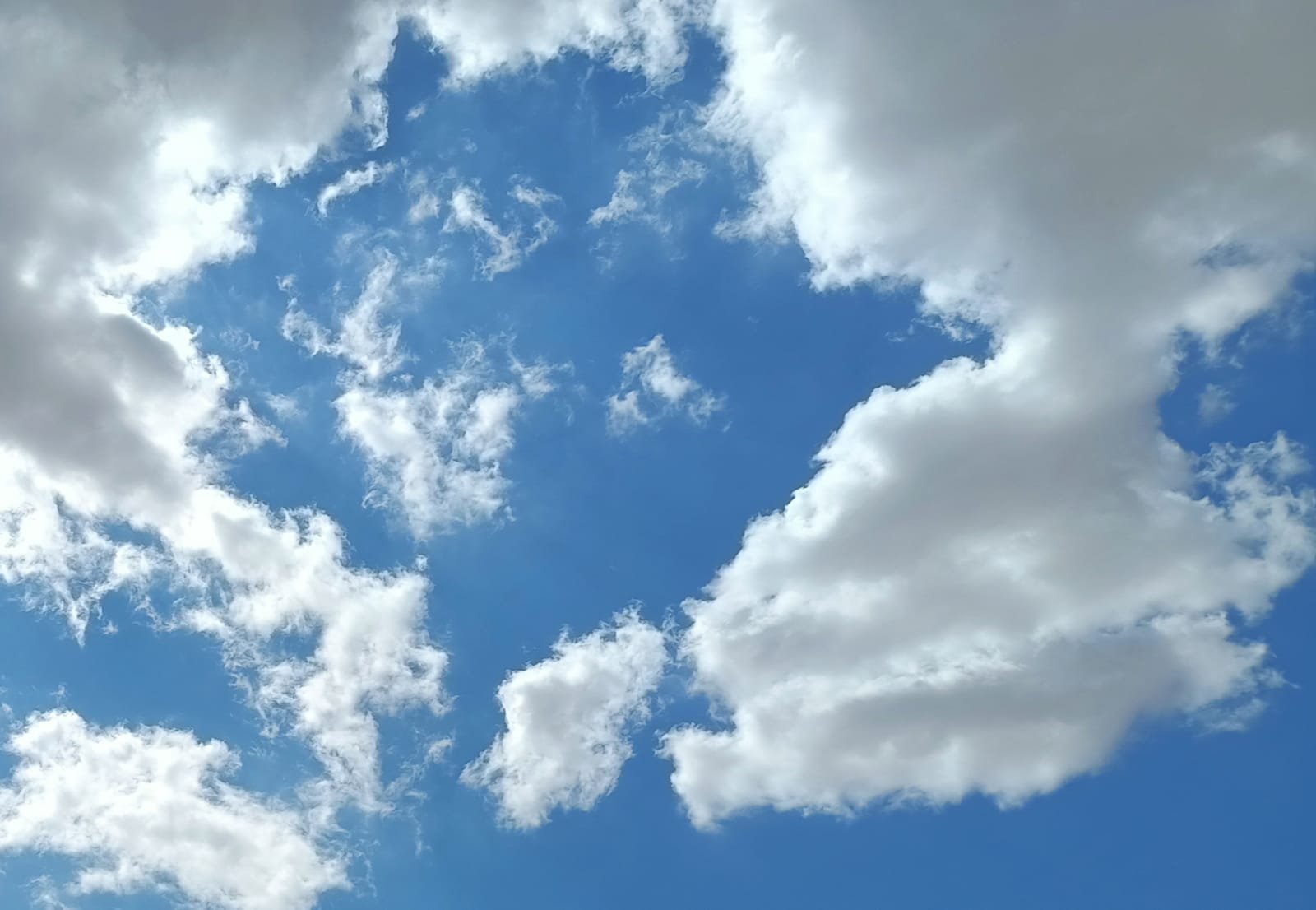 A cloudy sky